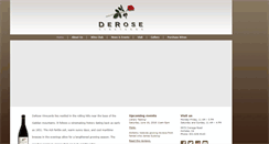 Desktop Screenshot of derosewine.com